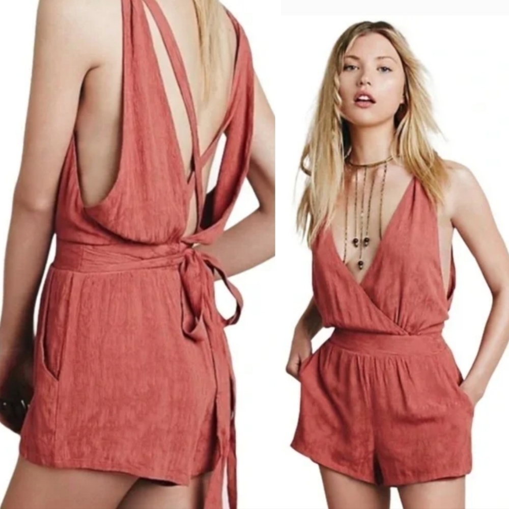 FREE PEOPLE Mariah Twisted Romper